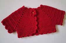 Child Bolero Cardigan. Size