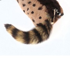 Plush Foxes Tail Keychain