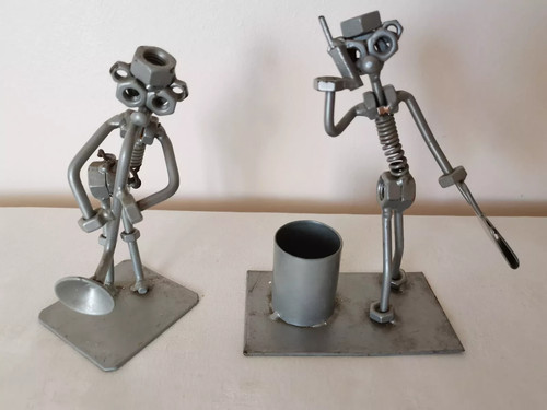 Vintage metal nuts and - 2x,