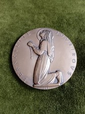 St Bernadette Soubirous Medal by Marcel Renard. A Vintage Lourdes Collectable.