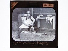 Chicken Farming #3 Plucking - Magic Lantern Slide
