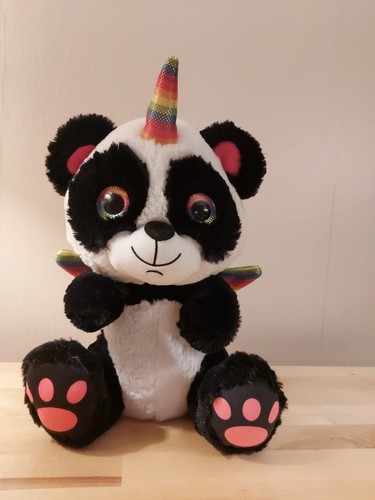 Rainbow panda soft - panda, toy