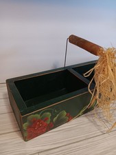 Vtg Hand Painted Flower Herb