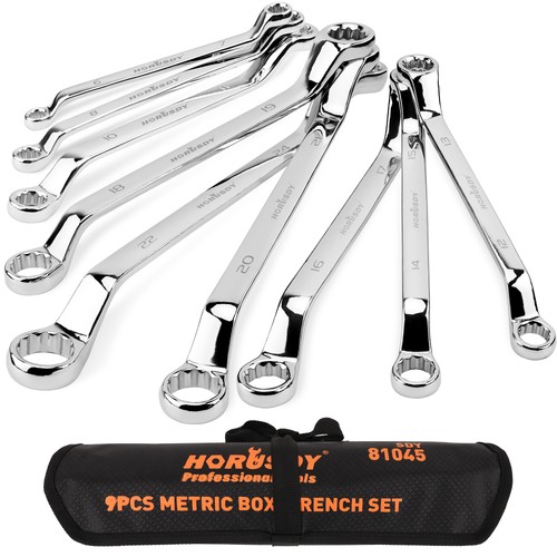 9pcs offset double ring end - 9pcs,