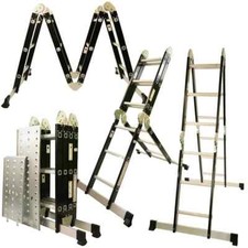 Excel 12 In 1 Combination Foldable 3.5m Multi Step Up, Ladder & Platform, 8077