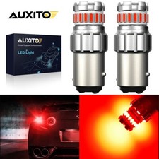 2X 12V BAY15D 1157 P21/5W RED LED Car Brake Stop Tail Backup Light Bulb Lamp UK
