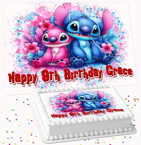 Stitch personalised birthday - personalised,