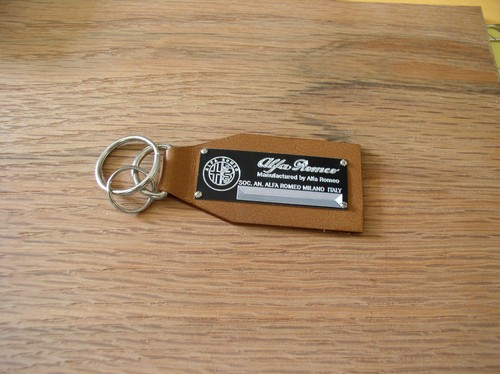Alfa romeo data plate - data, leather