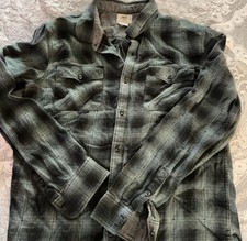 Mans Flannel Large Button Up