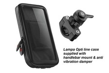 Lampa Opti line universal motorcycle sat nav phone holder with handlebar mount
