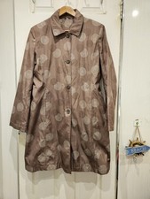 Ladies Brown Eleganze  Raincoat Mac Size 16 - Spotted? Circles?