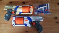 NERF GUN ELITE STRONGARM x 2 + BULLETS