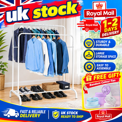 Double clothes rail rack - clothes,