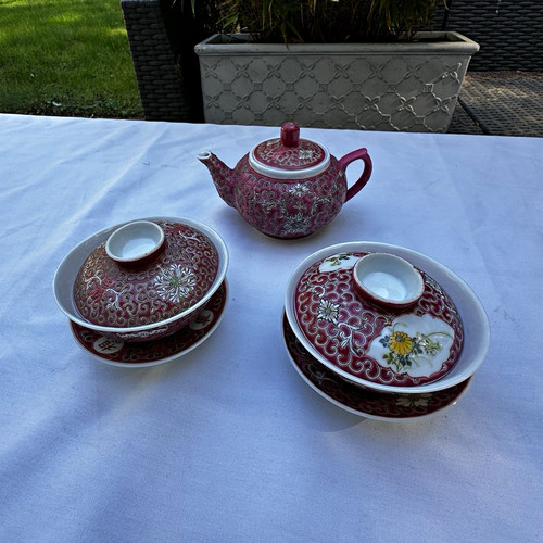 Vintage chinese small teapot - vintage,