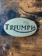 Vintage 1978 Brass Baron Triumph Belt Buckle 4445