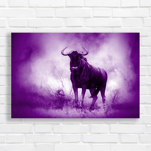 Blue wildebeest rain - blue, purple