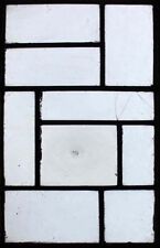 ANTIQUE BULLSEYE STAINED GLASS WINDOW 