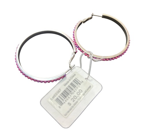Steve madden silver tone hoop - steve,