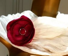 Vintage East Handmade Flower Corsage. Lightweight Felt Fabric. Pin Fastening 