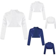 UK Kid Girls Satin Bolero