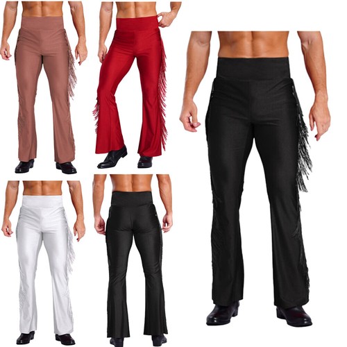 Mens tassel flared pants - uk,