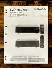 Kenwood LVD-300 LVD-700 CD CDV