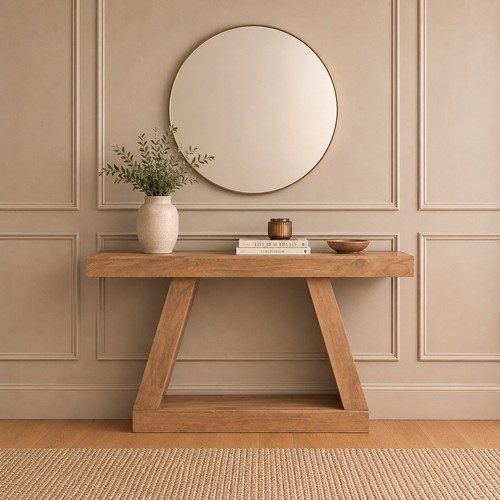 Solid mango wood - solid, console