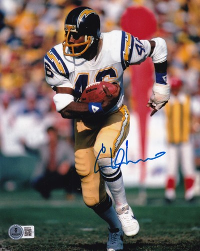 Chuck muncie signed chargers - chuck,