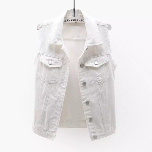 7xl unisex jean gilet denim - jean,