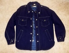 Vtg 1976 HARLEY AMF Navy WOOL