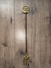 Vintage Brass “Widecombe Fair” Toasting Fork Fireplace Decor 47cm