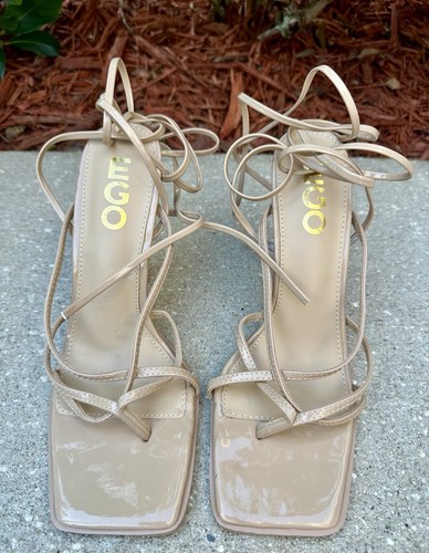 Ego nude strappy heels size - nude,