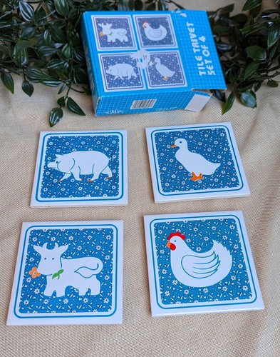 Vintage set farm animal - set, of