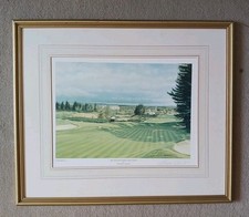 Framed Graeme Baxter Signed Print Glen Eagles Hotel, Kings Course
