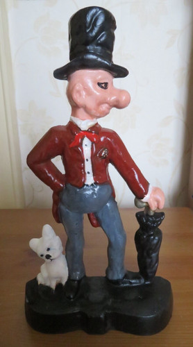 Antique cast iron door stop - , mr
