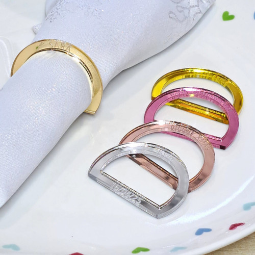 Personalised napkin rings - personalised,