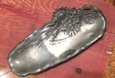 Art Deco Pewter Pen Tray