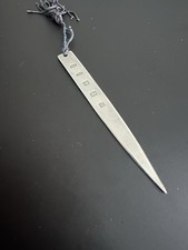 Solid Silver Bookmark / Letter