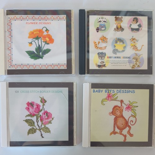 Embroidery designs cards - x,