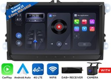 DAB+ Android 13 Octa Core For VW GOLF MK5 MK6 Apple CarPlay Car GPS Stereo Radio