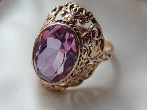 Vintage soviet rose gold - gold, ring