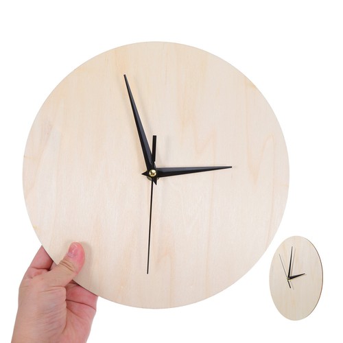 Set white wooden clock - set,