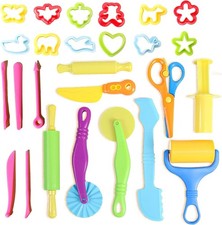 Playdough Accessories, 26-Pcs Play Doh Tools Set for Kids, DIY Creation Educati