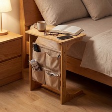 Bamboo Side Table C-Shaped