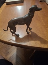 Antique Bronze Greyhound Statue 5 Tall 8 Long. Lovely Looking Piece