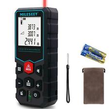Mileseey High Accuracy Laser Distance Meter 165ft/50m with Pythagorean Mode