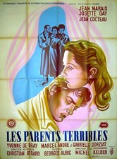 PARENTS TERRIBLES 1948 Jean Cocteau Jean Marais, Josette Day FRENCH POSTER