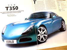 TVR T350 T350C - COLLECTIBLE ORIGINAL CLASSIC CAR BUYING BUYERS GUIDE REVIEW