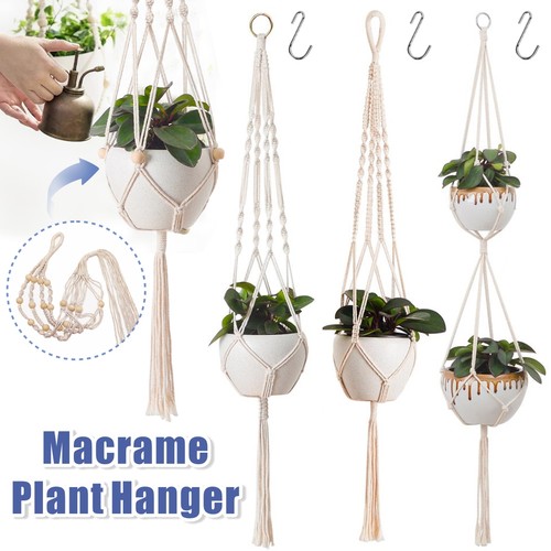 Hand made macrame - hand, plant