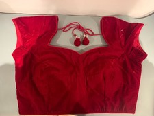 Indian padded red velvet - indian,